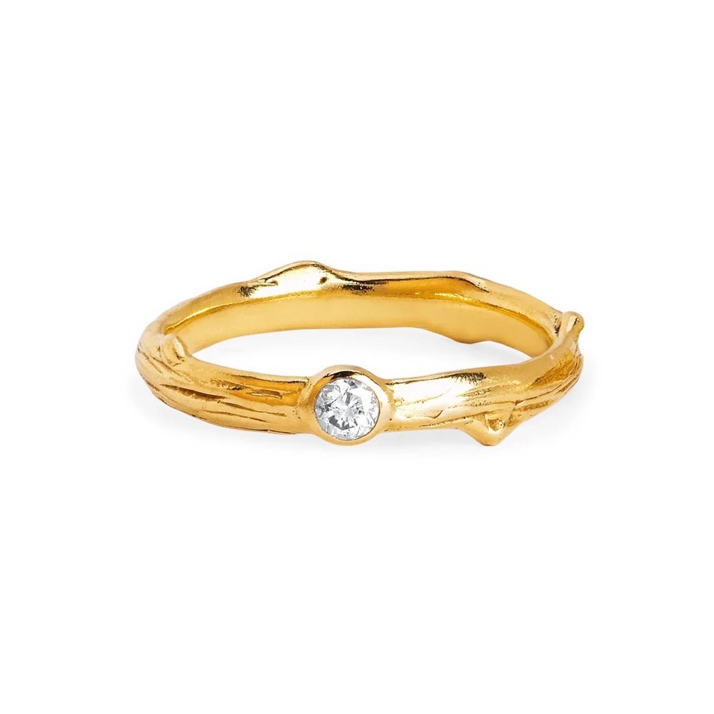 Logan Hollowell Rose Thorn Single Diamond Band